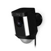 Image of Ring Spotlight Cam Wired: Plugged-in HD security camera with built-in spotlights, two-way talk and a siren alarm, White, Works with Alexa: Amazon Devices