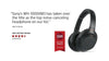 Image of Sony Noise Cancelling Headphones WH1000XM3: Wireless Bluetooth Over the Ear Headphones with Mic and Alexa voice control - Industry Leading Active Noise Cancellation - Black