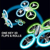 Image of Q9 Drones for Kids,RC Drone with Altitude Hold and Headless Mode,Quadcopter with Blue & Green Lights,Propellers Full Protect and Double Batteries,Easy to Fly Gift Toy for Boys and Girls