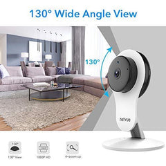 Security Camera - 1080P Indoor Camera, Smart Wireless Camera with Motion Detection & AI Human Detection, Cloud Storage, 2-Way Audio, Night Vision, Indoor Pet Camera Alexa Compatible (4 Pack)