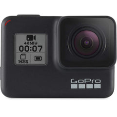 GoPro Hero 7 Black Action Camera + Extra USA Battery + Sandisk 32GB MicroSDHC U3 and Free Polaroid 16GB MicroSD Memory Card