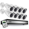 Image of ZOSI Home Security Camera System Outdoor Indoor,1080p Lite CCTV DVR 8 Channel(No Hard Drive) and (4) 720P(1280TVL) Day Night Vision Weatherproof Surveillance Bullet Cameras