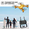 Image of ScharkSpark Drone SS40 The Wasp Drone with 1080P 120° FPV HD Camera/Video, RC Toy Quadcopter Equipped with G-Sensor Technology, Voice Command, Preset Flight Path Hover Technology