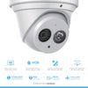 Image of Amcrest UltraHD 4K (8MP) Outdoor Security IP Turret PoE Camera, 3840x2160, 164ft NightVision, 2.8mm Lens, IP67 Weatherproof, MicroSD Recording (128GB), White (IP8M-T2499EW)