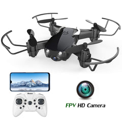 Mini Drone with Camera for Kids and Adults, EACHINE E61HW WiFi FPV Quadcopter with HD Camera Selfie Pocket Nano Drone for Beginner RTF - Altitude Hold Mode, One Key Take Off/Landing, APP Control