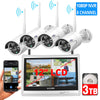 Image of 【3TB HDD Pre-Install 】 8 Channel HD 1080P Wireless IP Camera System/IP Security Camera System 8Pcs 2.0 Megapixel 1080P Wireless IR Bullet Camera,Indoor/Outdoor,WiFi 8CH Home Security System HisEEu