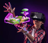 Image of Merge VR Headset - Augmented Reality and Virtual Reality Headset, Play Educational Games and watch 360 Degree Videos, STEM Tool for Classroom and Home, Works with iPhone and Android (Pulsar Purple)
