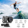 Image of TENKER 4K Action Camera, WiFi 12MP Waterproof Sport Camera 170 Degree Wide View Angle 2.4G Remote Control 2 Rechargeable Underwater Cam Batteries and Kit of Accessories