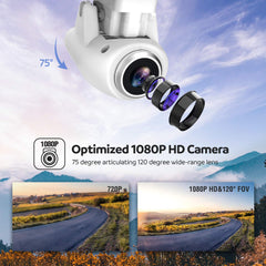 Potensic T25 GPS Drone, FPV RC Drone with Camera 1080P HD WiFi Live Video, Dual GPS Return Home, Quadcopter with Adjustable Wide-Angle Camera- Follow Me, Altitude Hold, Long Control Range, White