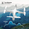 Image of Potensic T25 GPS Drone, FPV RC Drone with Camera 1080P HD WiFi Live Video, Auto Return Home, Altitude Hold, Follow Me, 2 Batteries and Carrying Case