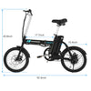 Image of ANCHEER Folding Electric Bike, 16 Inch Collapsible Electric Commuter Bike Ebike with 36V 8Ah Lithium Battery (Black)