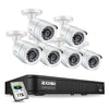 Image of ZOSI Home Security Camera System Outdoor Indoor,1080p Lite CCTV DVR 8 Channel(No Hard Drive) and (4) 720P(1280TVL) Day Night Vision Weatherproof Surveillance Bullet Cameras