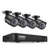 Image of ZOSI Home Security Camera System Outdoor Indoor,1080p Lite CCTV DVR 8 Channel(No Hard Drive) and (4) 720P(1280TVL) Day Night Vision Weatherproof Surveillance Bullet Cameras