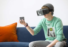 MERGE Cube and VR Headset Bundle for Augmented Reality and Virtual Reality, STEM Learning and Educational Games