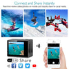 Image of Dragon Touch 4K Action Camera 16MP Vision 3 Underwater Waterproof Camera 170° Wide Angle WiFi Sports Cam with Remote 2 Batteries and Mounting Accessories Kit
