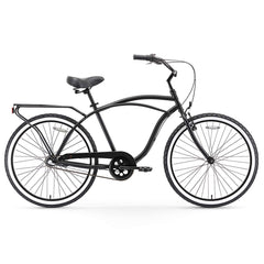 sixthreezero Around The Block Men's Beach Cruiser Bicycle or Electric Bike, 24-Inch and 26-Inch