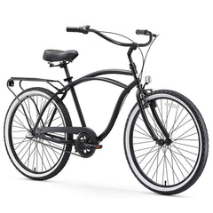 sixthreezero Around The Block Men's Beach Cruiser Bicycle or Electric Bike, 24-Inch and 26-Inch