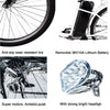 Image of NAKTO 26" 250W Cargo Electric Bicycle Sporting Shimano 6 Speed Gear EBike Brushless Gear Motor with Removable Waterproof Large Capacity 36V10A Lithium Battery and Battery Charger