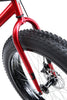 Image of Mongoose Dolomite Fat Tire Mountain Bike, Featuring 17-Inch/Medium High-Tensile Steel Frame, 7-Speed Shimano Drivetrain, Mechanical Disc Brakes, and 26-Inch Wheels, Light Blue, Navy Blue, and Red